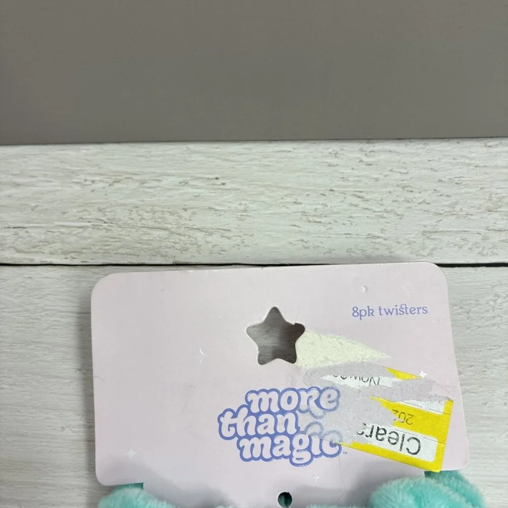 More Than Magic Girls Hair Ties Twisters 8 Pack Soft Scrunch Style Multi Color